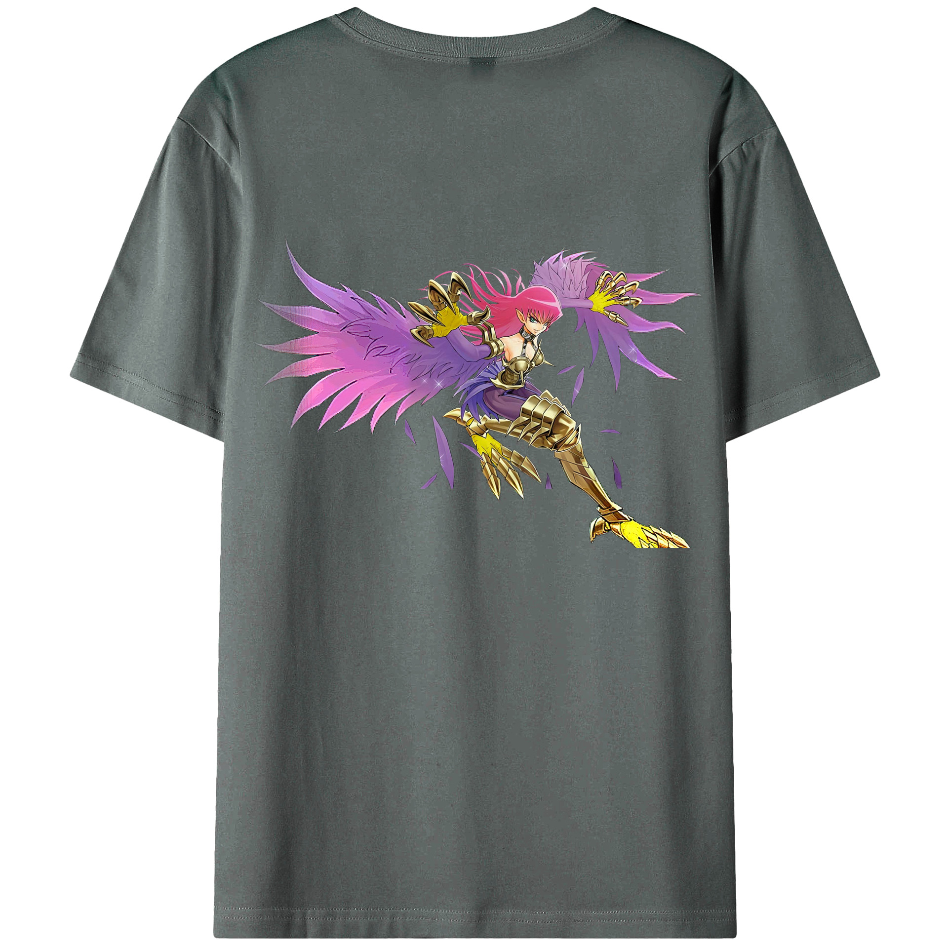（画像用） 遊☆戯☆王 Yu-Gi-Oh! 綿100％ メンズ半袖Tシャツ（バックプリント） 通気性